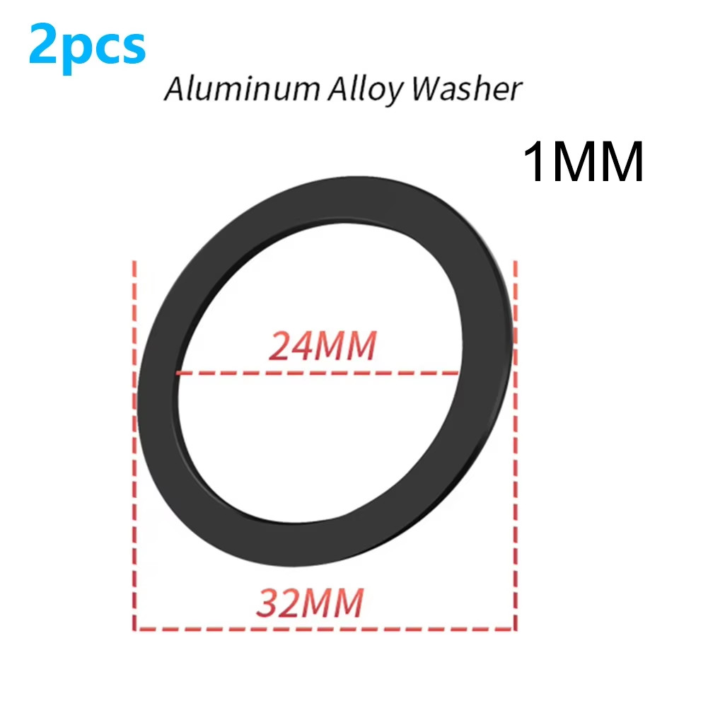 2 Pcs Bicycle Bottom Bracket Axle Washer Spacer Adapter for Shimano for GXP 24Mm