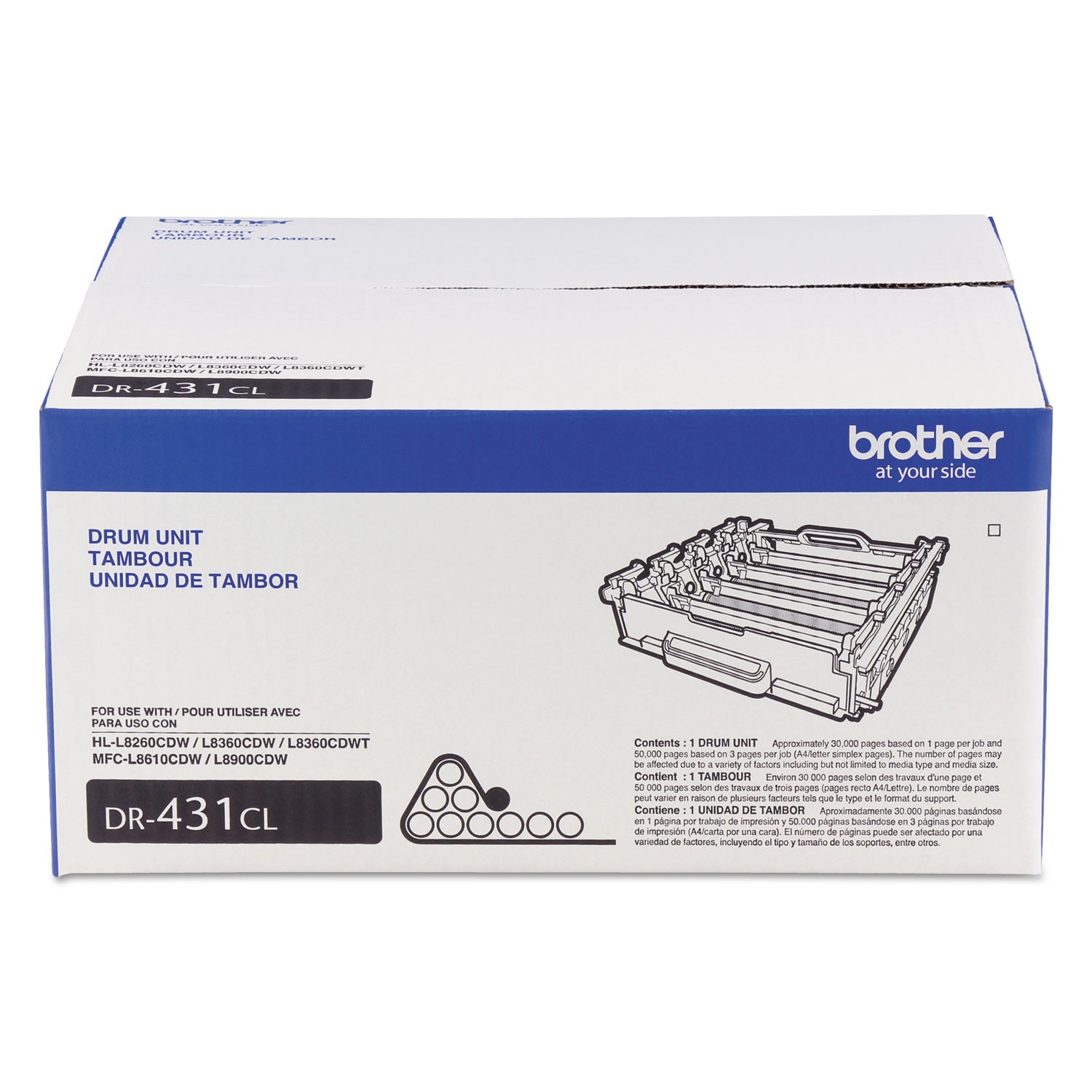 Brother DR431CL 30000 Page-Yield, Black