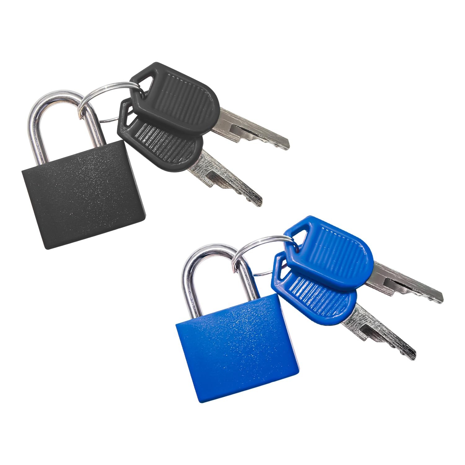 2 Pack Luggage Locks, Mini Suitcase Locks with Keys, Multicolor Small Padlock...