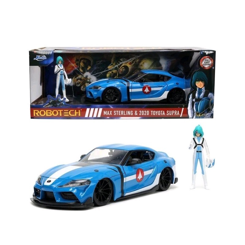 Jada Toys Robotech Max Sterling 2020 Toyota Supra Die Cast 24th Scale Set NEW