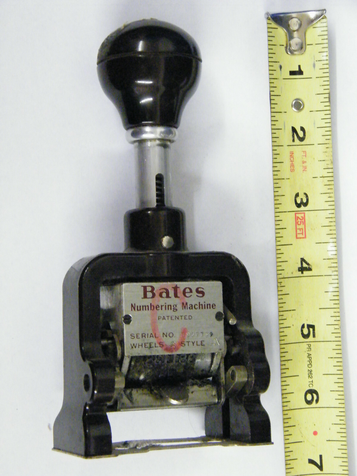 Vintage Bates Automatic Numbering Machine USA