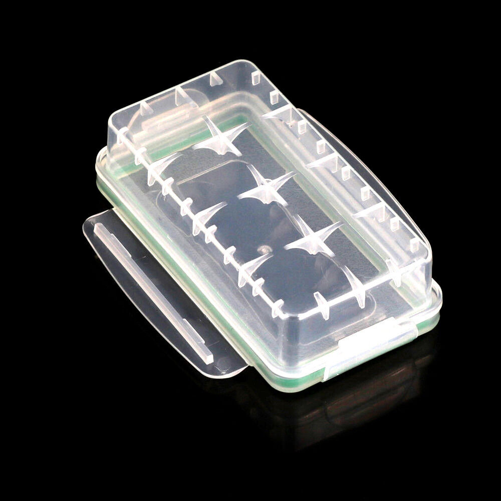 10 PCS Waterproof Battery Storage Case Holder Organizer for 18650/16340 Battery