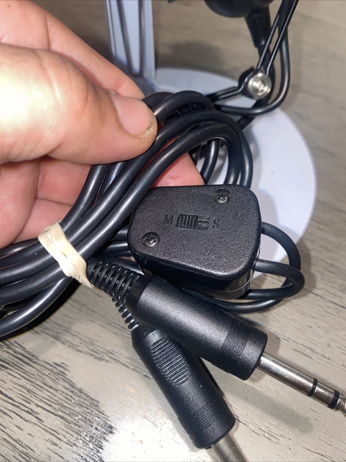 Flightcom Aviation Headset with Mic Untested As Is Very Good Conditon