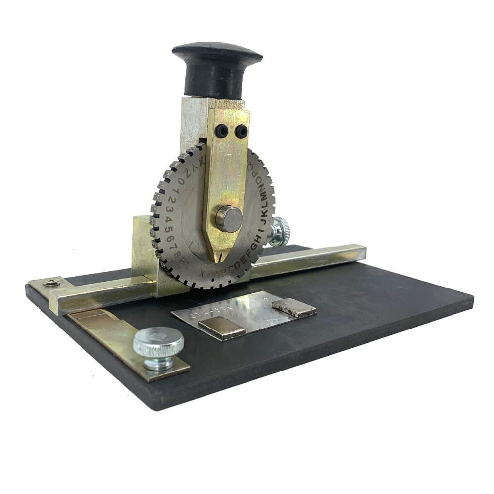 Manual Embossing Machine Number and Letter Symbol Metal Plate Stamping Embosser