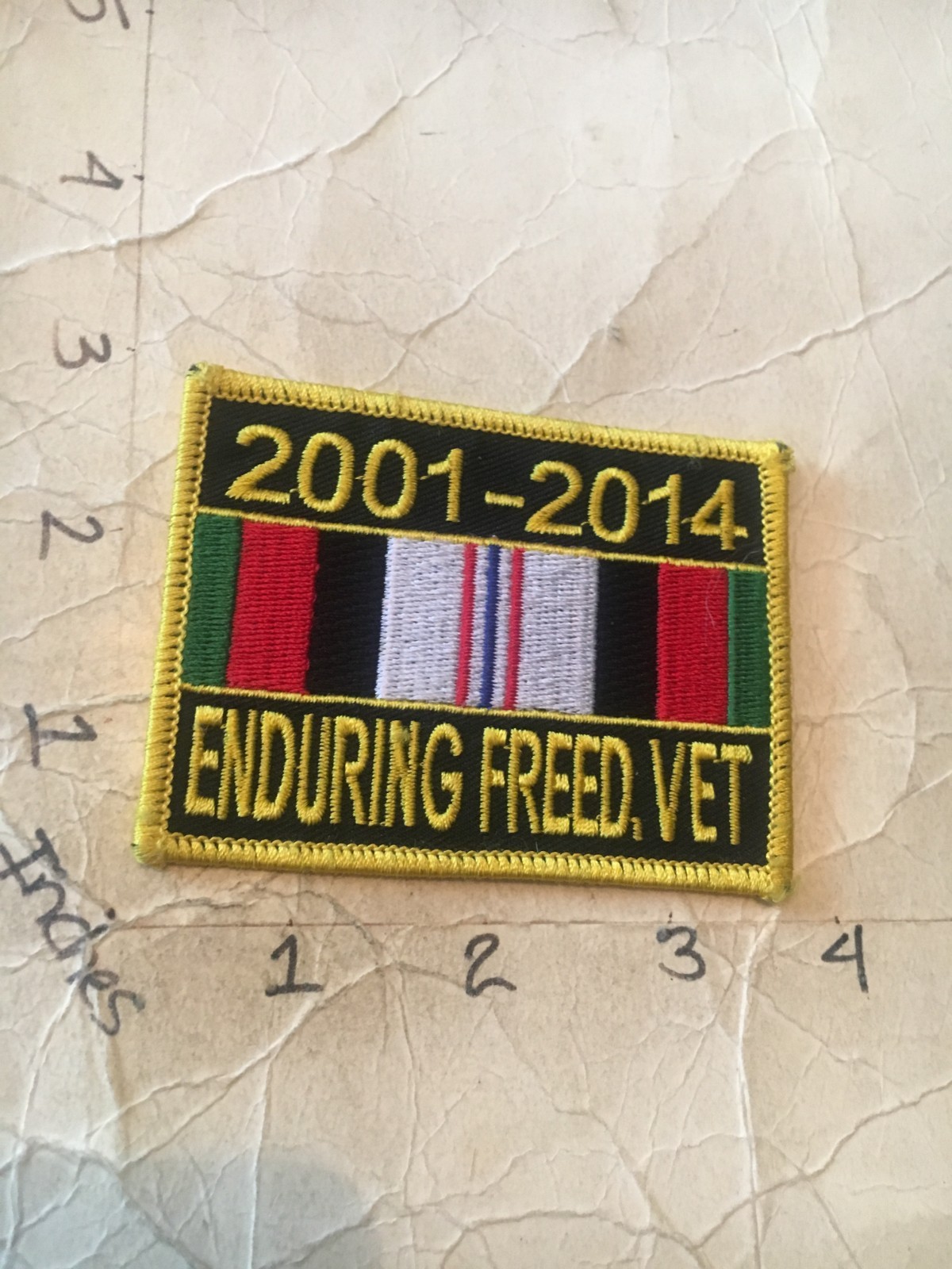 US Army Enduring Freedom Veteran patch 9/15/25