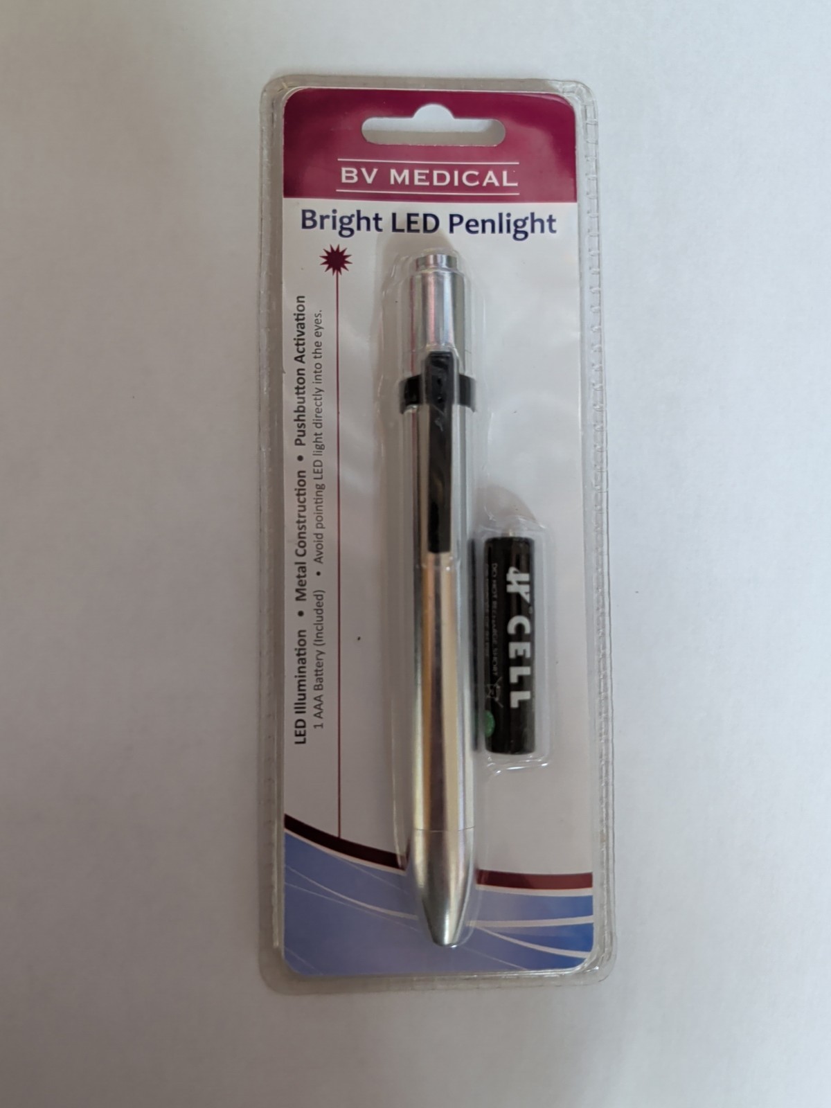 Professional Medical Diagnostic Bright LED Penlight . Battery Not Included.