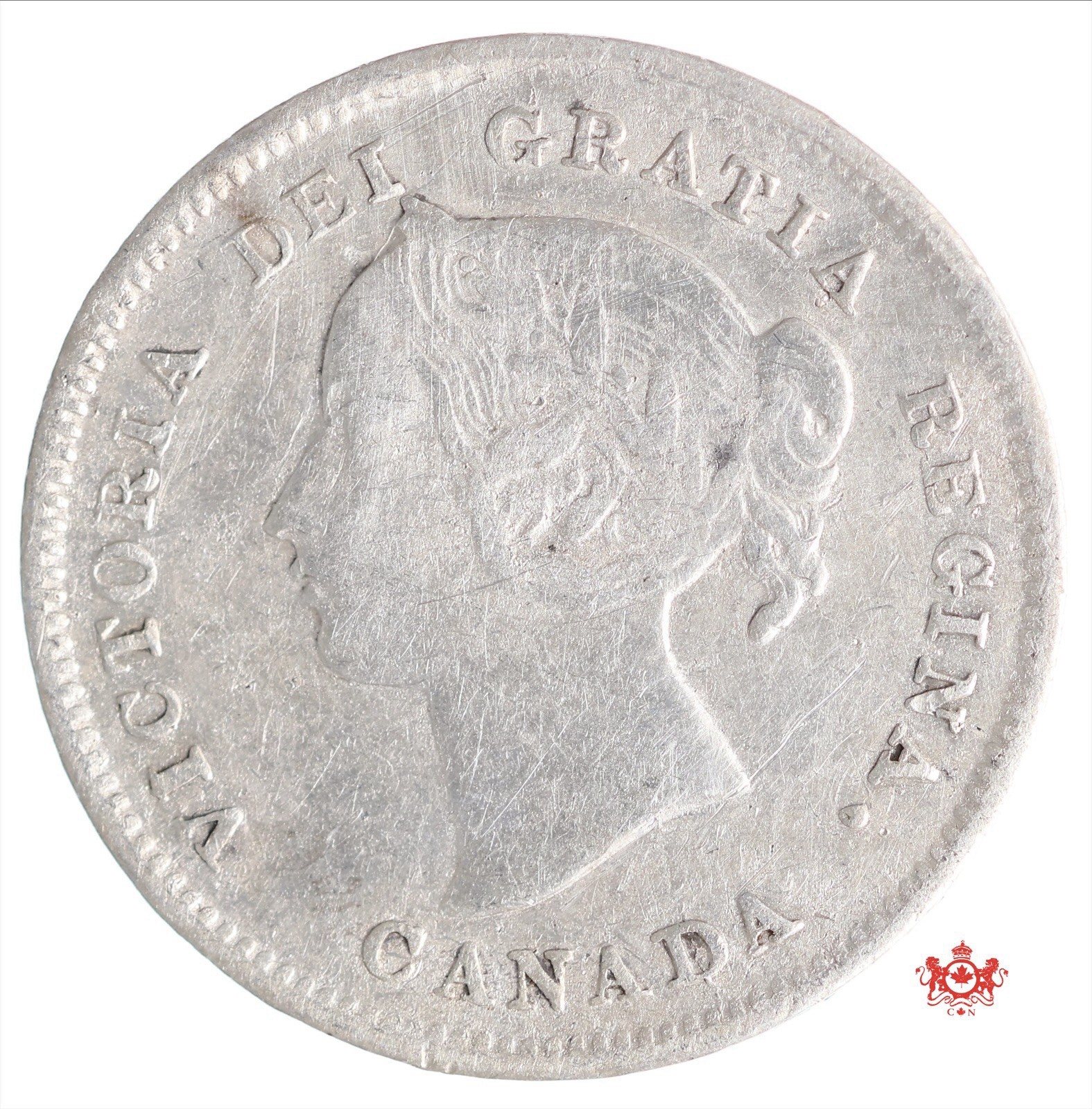 1894 Canada 5 Cents - VF - Cleaned Trend 100$ Lot#13019