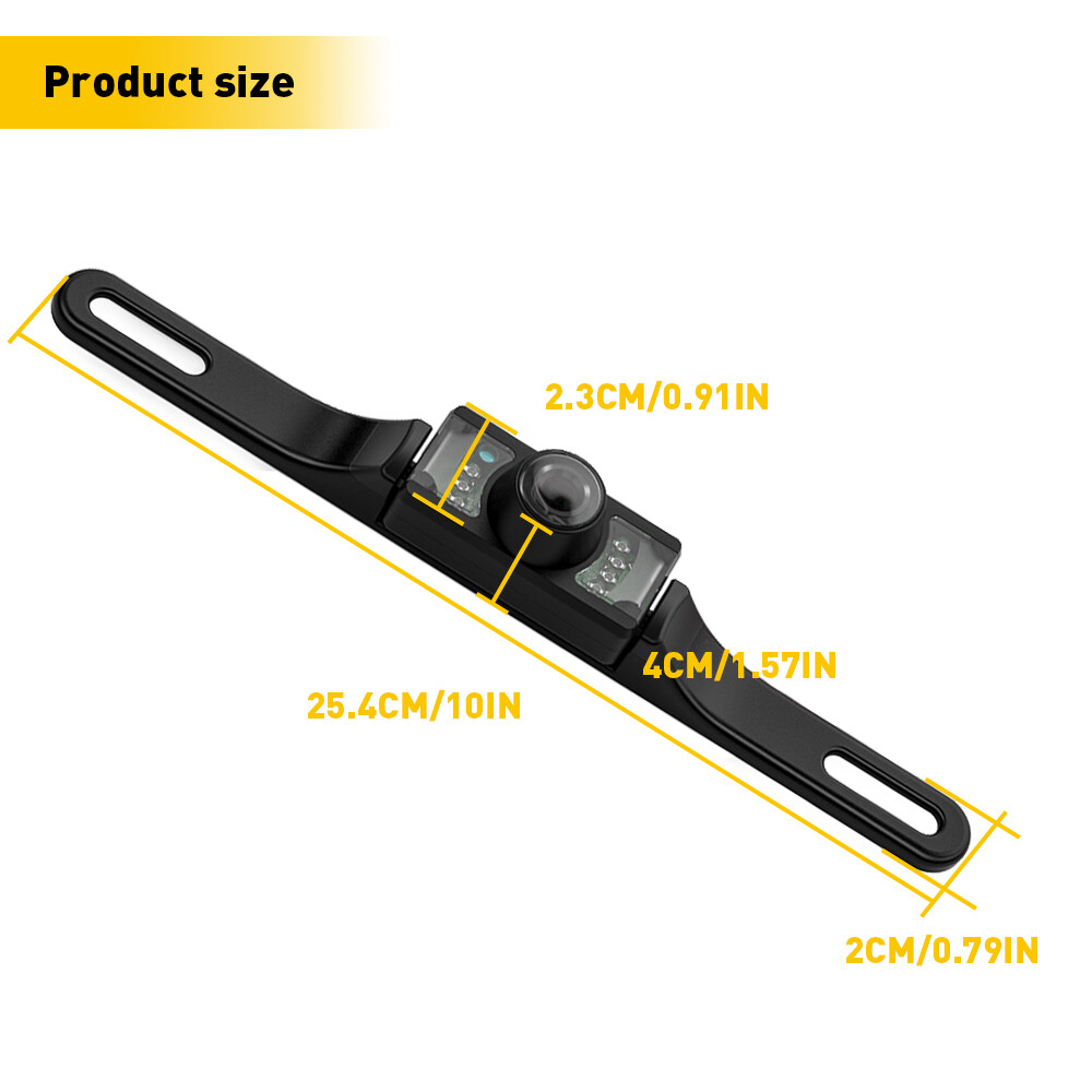 Car Rear View Camera Reverse Backup Camera Night Vision License Plate Waterproof