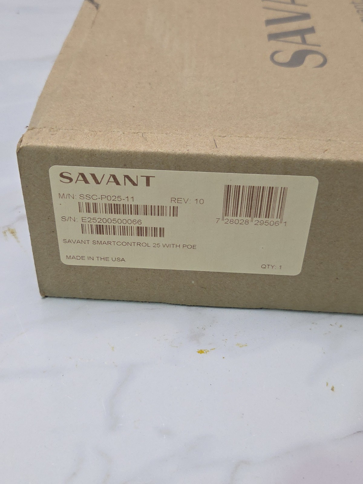Savant SSC-P025-11 SmartControl 25 Controller REV 10