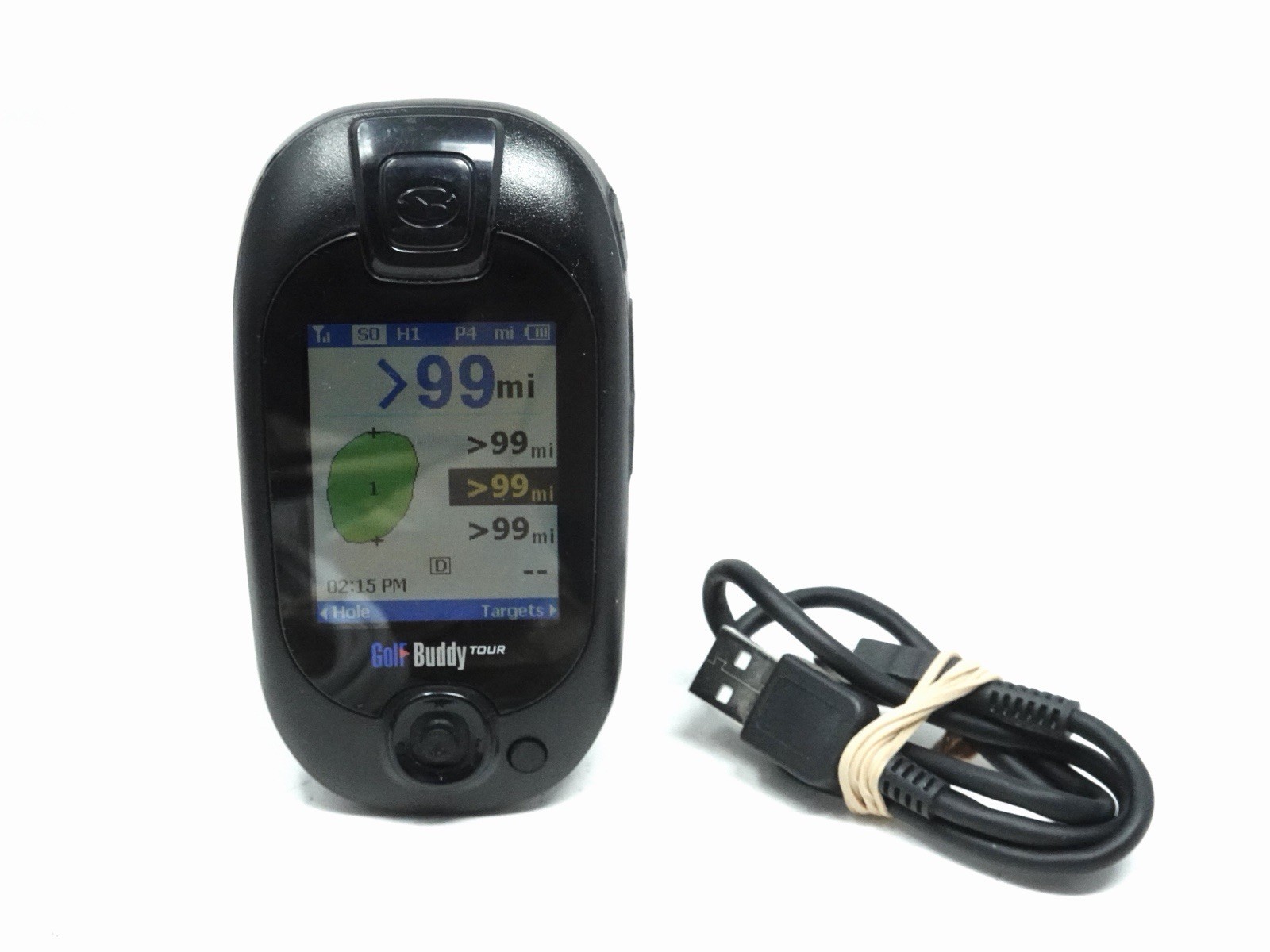 Golf Buddy Pro Tour Compact GPS Range Finder DSC-GB200 with USB Charger