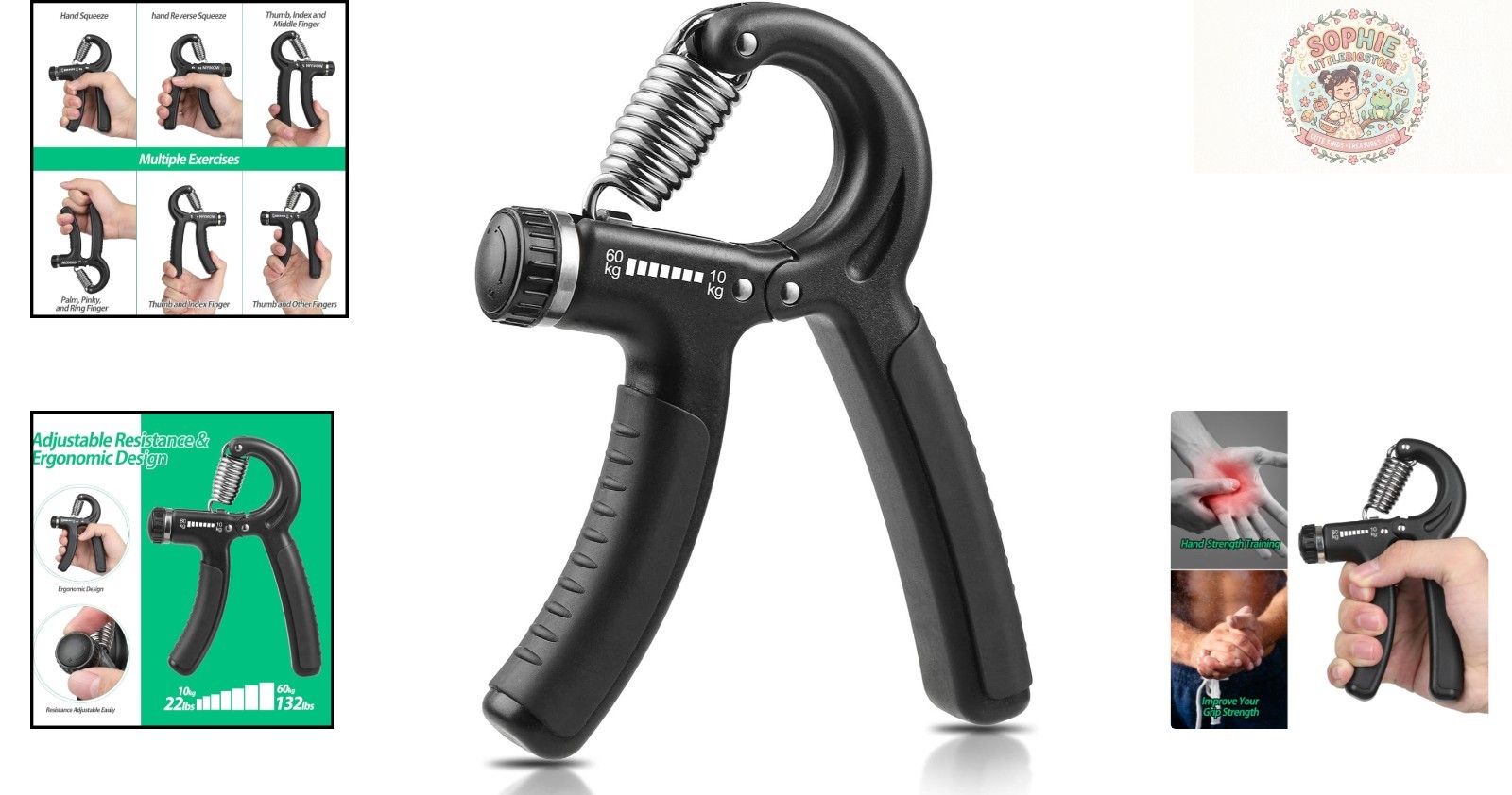 Lightweight & Portable Grip Strength Trainer - Ideal for Home or Office Workouts