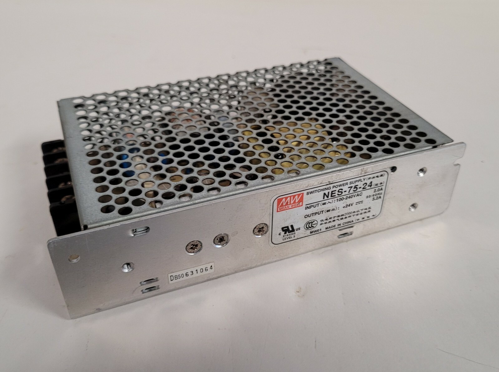 MEAN WELL DC POWER SUPPLY MW NES-75-24 24VDC 100-120VAC FREE SHIPPING USA STOCK