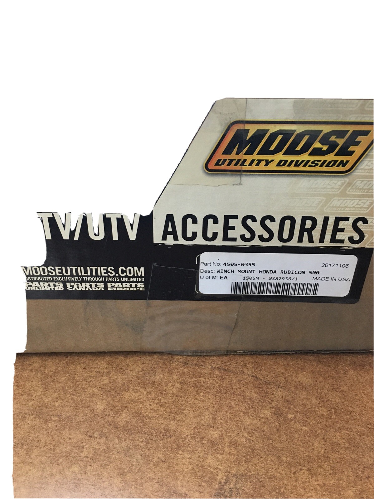 Moose, Honda Foreman Rubicon TRX500, 09-14  Winch Mount 4505-0355, 4505-0632