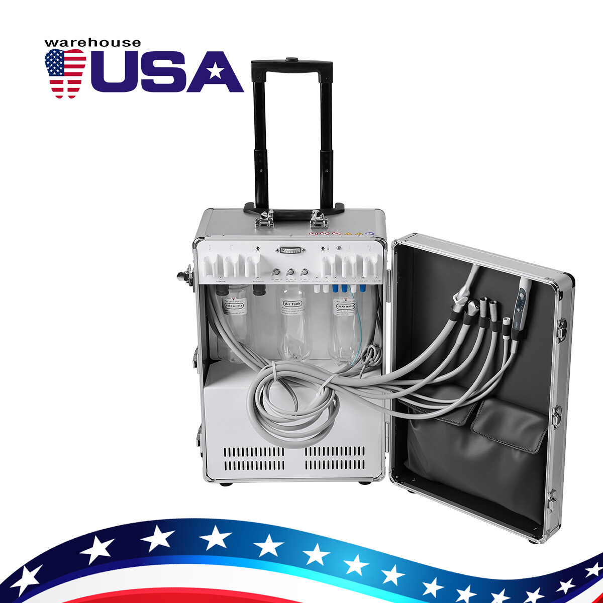 Dental Chair Unit Computer Controlled DC Motor/Moblie Unit System Air Compressor
