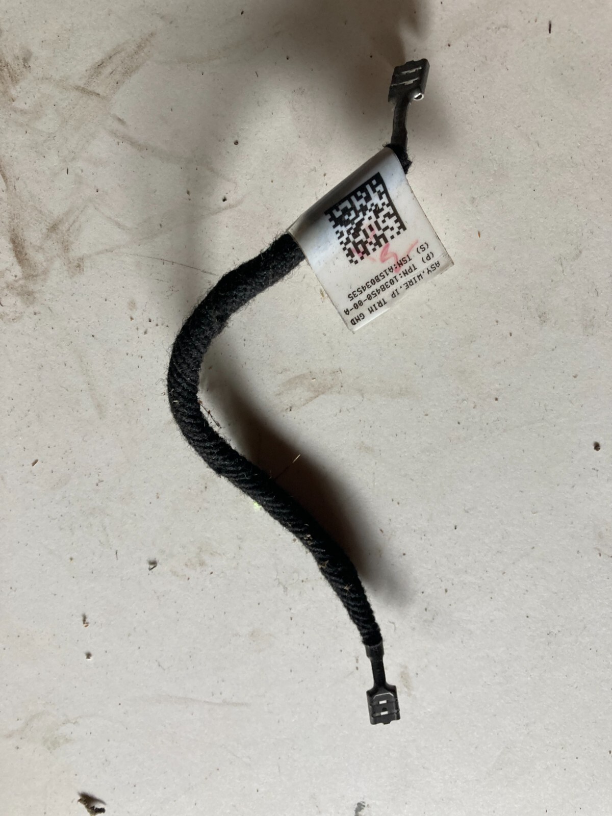 Tesla Model S Dashboard Interior Negative Ground Wire 12-20 1038450-0-A