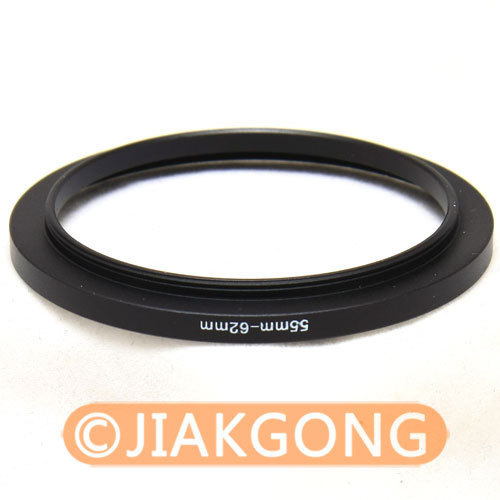 55mm-62mm 55-62 mm Step Up Filter Ring Stepping Adapter