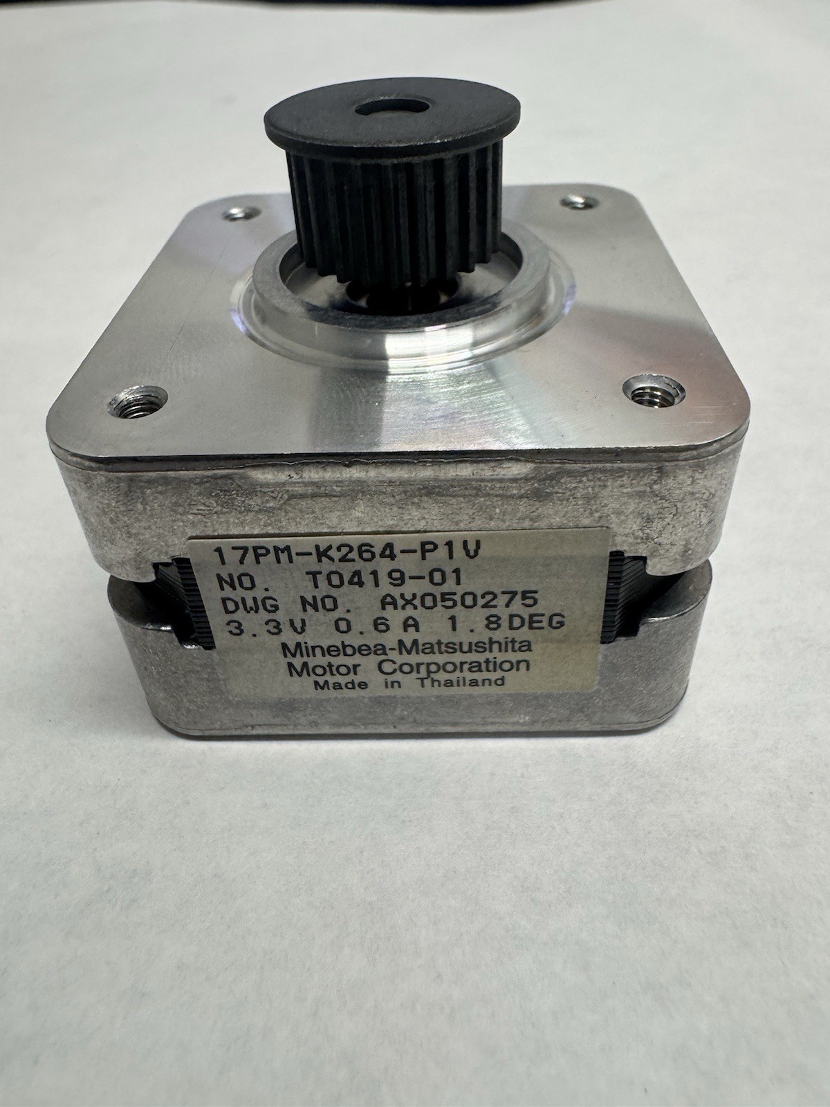 17PM-K264-P1V Stepper Motor NEMA 17 1.8 Degree 3.3V 0.6A w/ Pulley