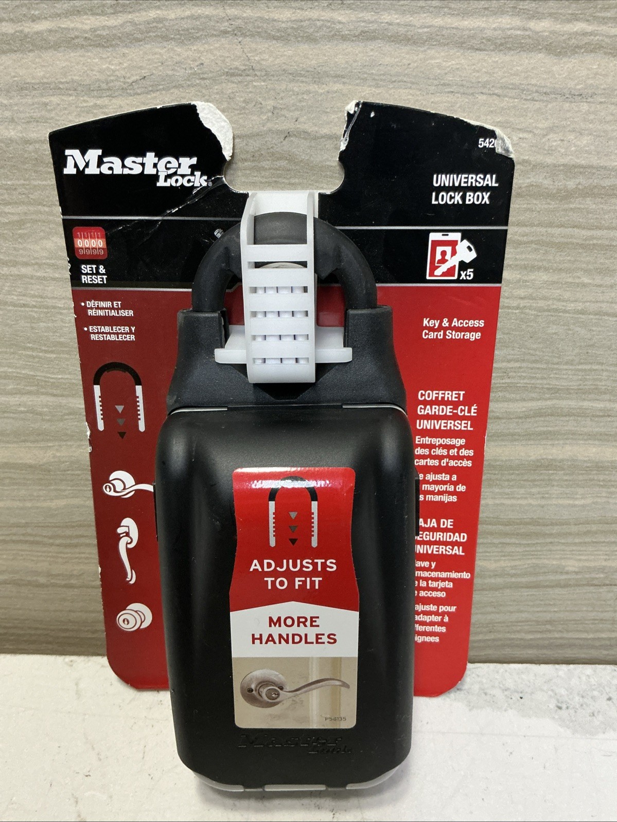 Master Lock Universal Lock Box: Spare Key & Access Card Storage! Model 5420D