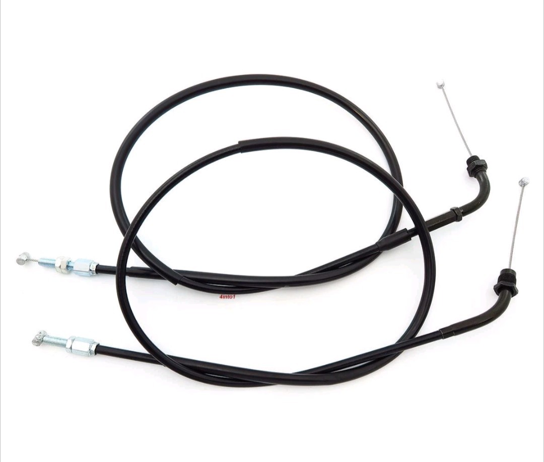 Throttle Cable Set - Push Pull - Honda CB350F CB500 FT500 CB550 CB750 - Early