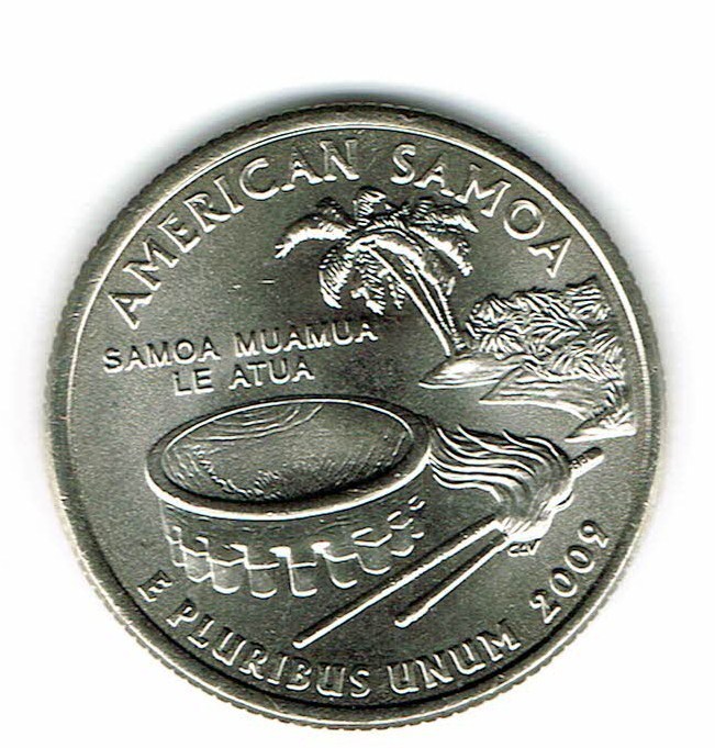 2009-D Denver Brilliant Uncirculated American Somoa Quarter Coin!