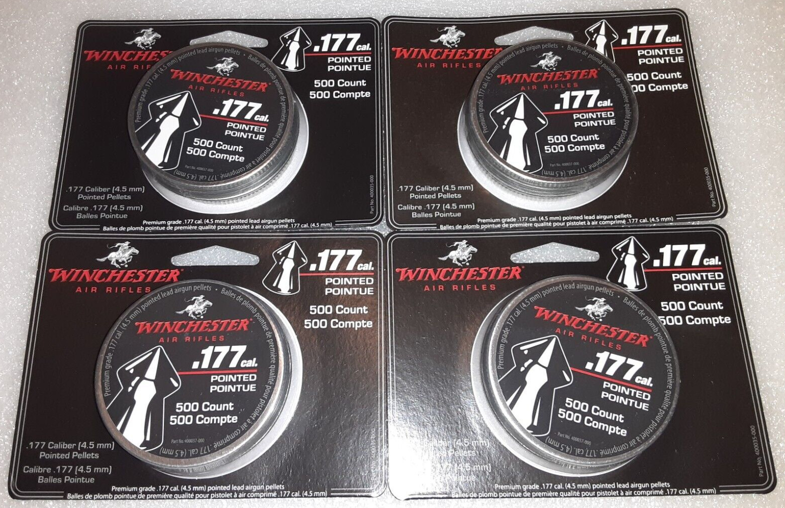 WINCHESTER POINTED .177 Cal 8.5 gr AIR GUN PELLETS (2000 count)