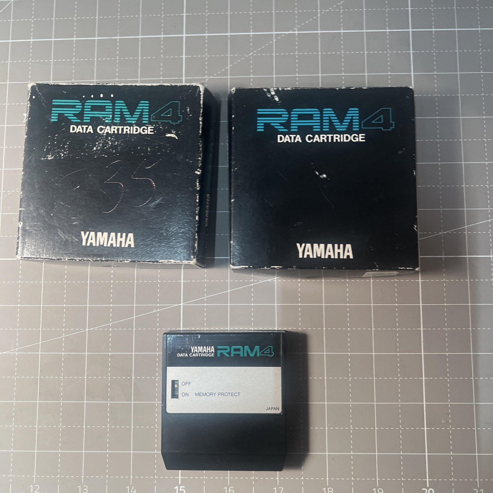 YAMAHA RAM4 Data Cartridge for DX7II  Lot of  3 * Not Working