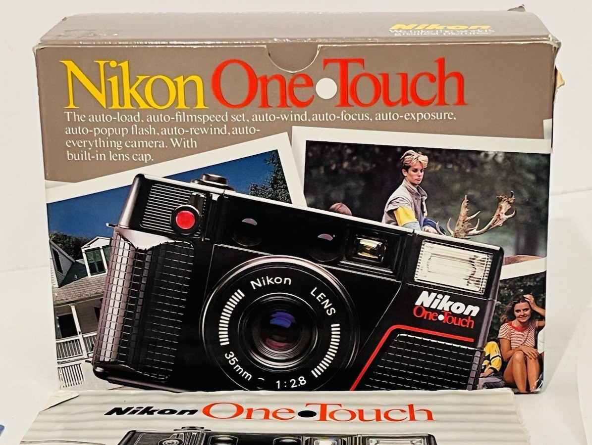 Nikon One Touch EMPTY BOX ONLY with foam and Operating Instructions Paperwork