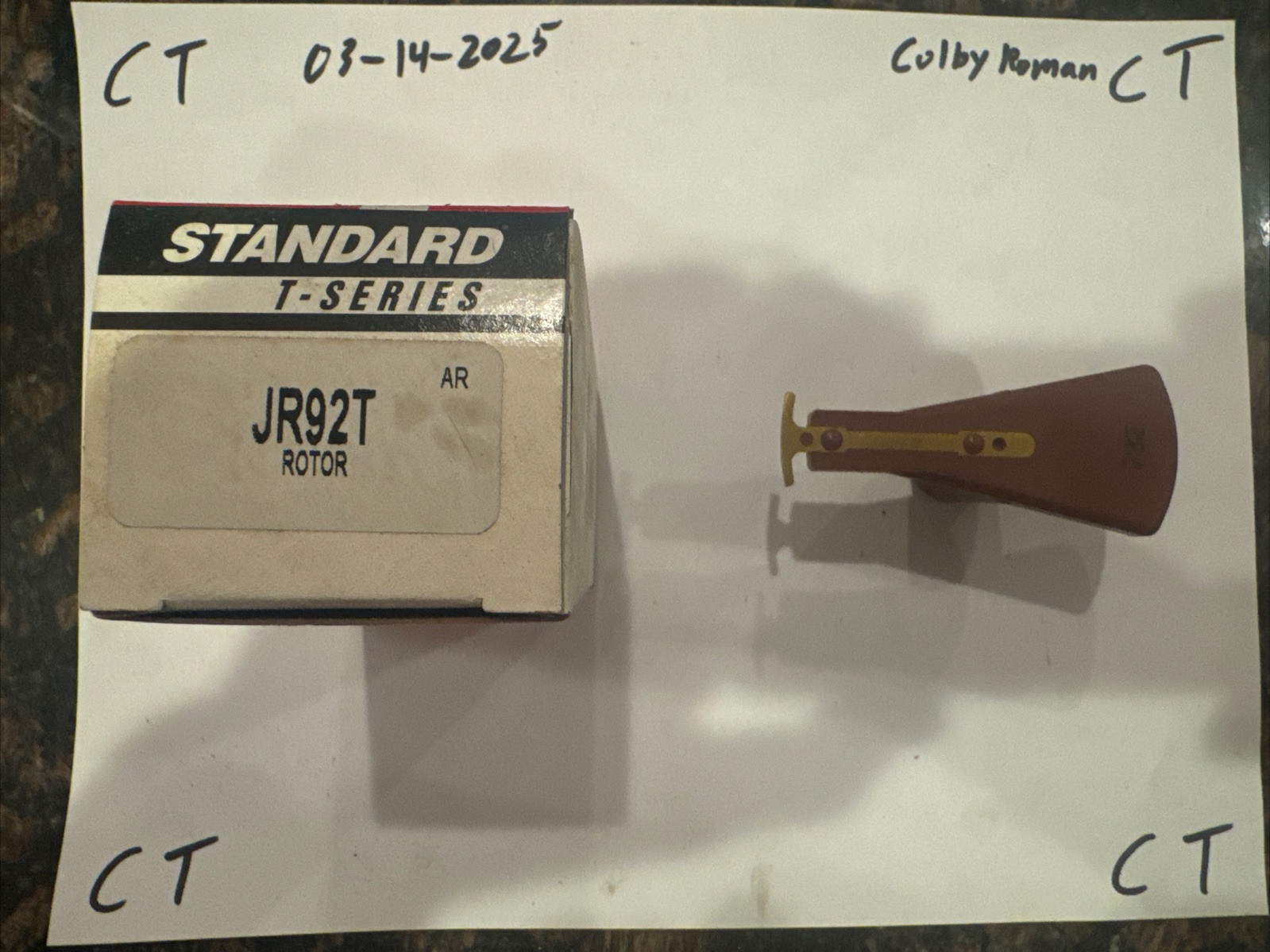 Distributor Rotor Standard JR92T