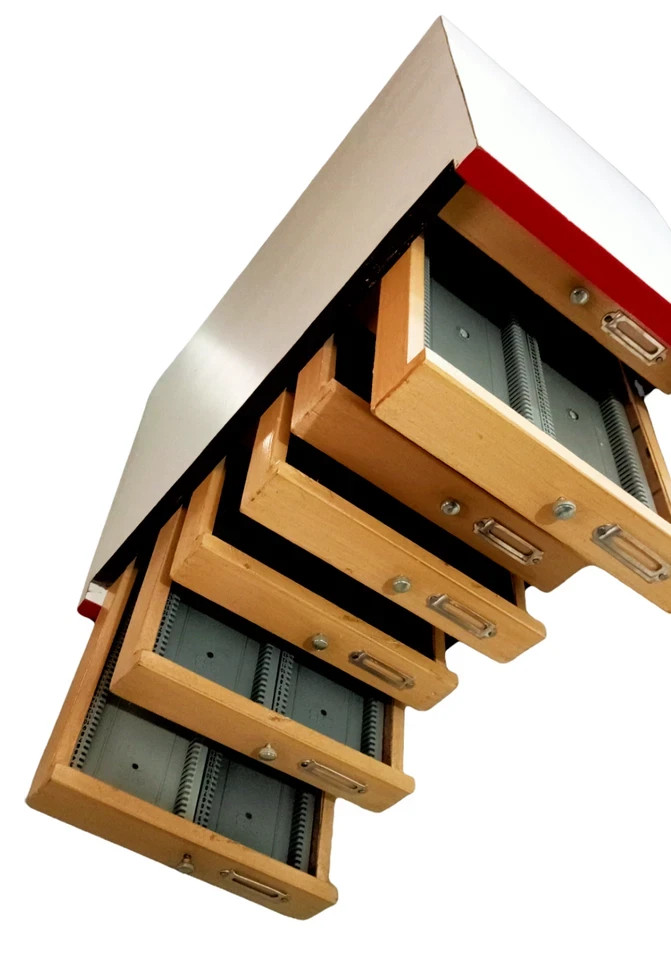 Wooden Microscope Prepared Slide Storage Cabinet for 1000 Slides
