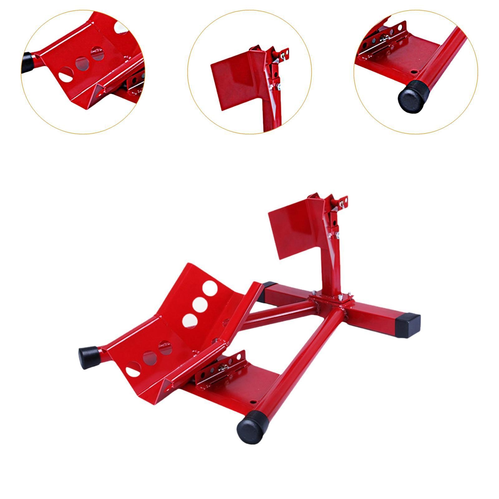 Motorcycle Front Tire Chock Steel Construction Heavy Duty