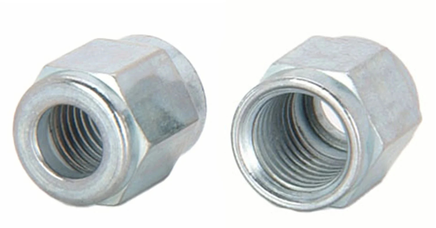 JEGS 106382 Tube Nuts -6 AN Fits 3/8 in. Hard Line with Tube Sleeve Steel Set of