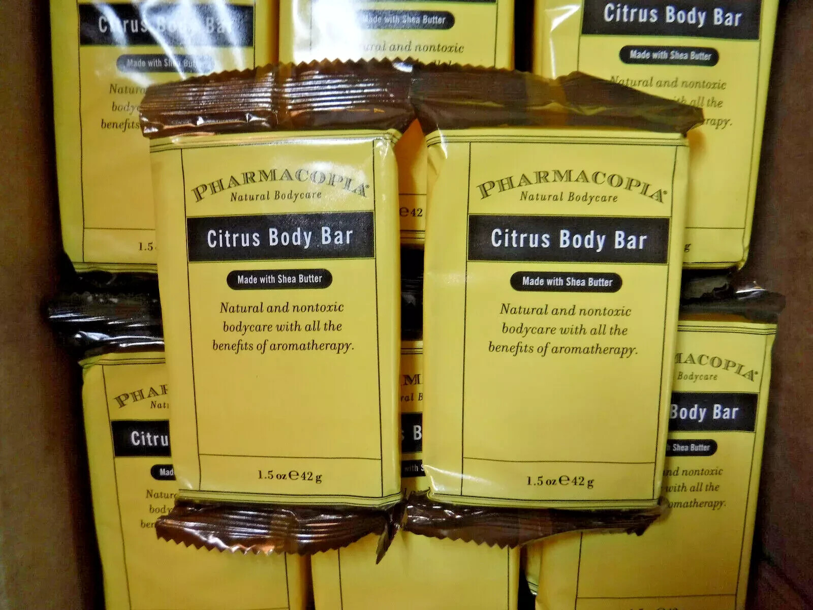 10 Pack of Pharmacopia Citrus Body Bar Aromatic Soap, 1.5 oz Travel Size NEW