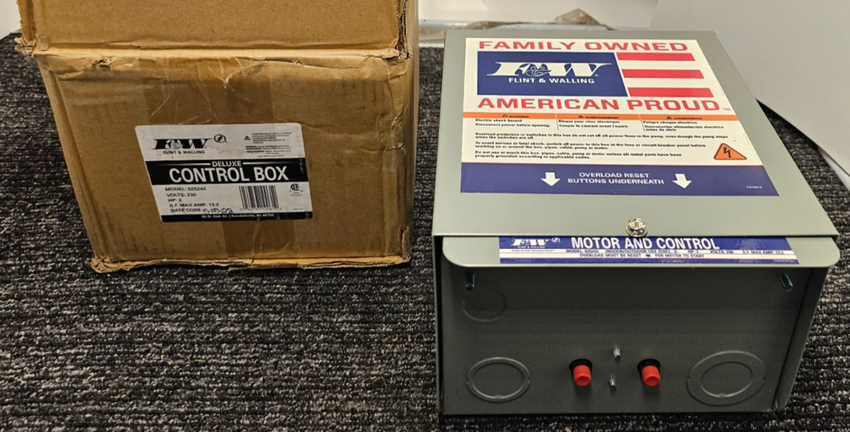 F&W 025242 2HP 230V Deluxe Control Box 13.2A SF MAX AMP Durable