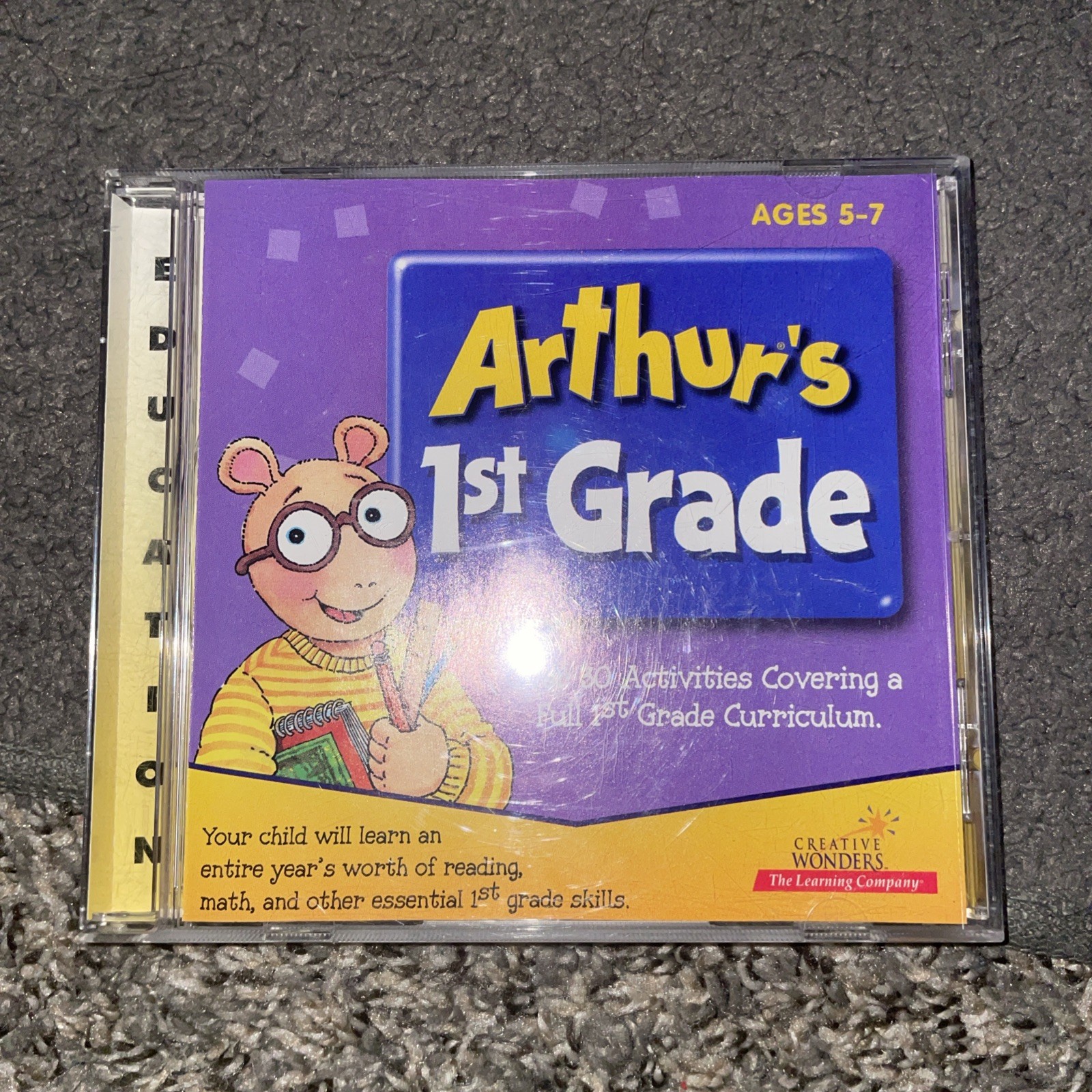 Arthur's 1st Grade CD-ROM Ages 5-7 Learning Company Buddies 1999 Windows/Mac