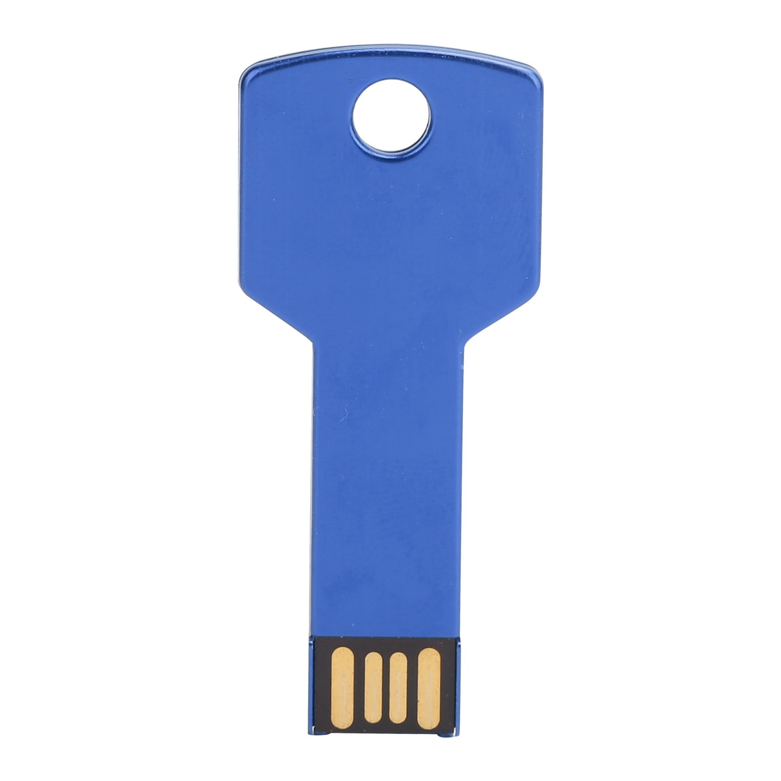 Blue USB Flash Drive Key Shape USB Memory Disc Plug And Play U Disc For Com QBUU