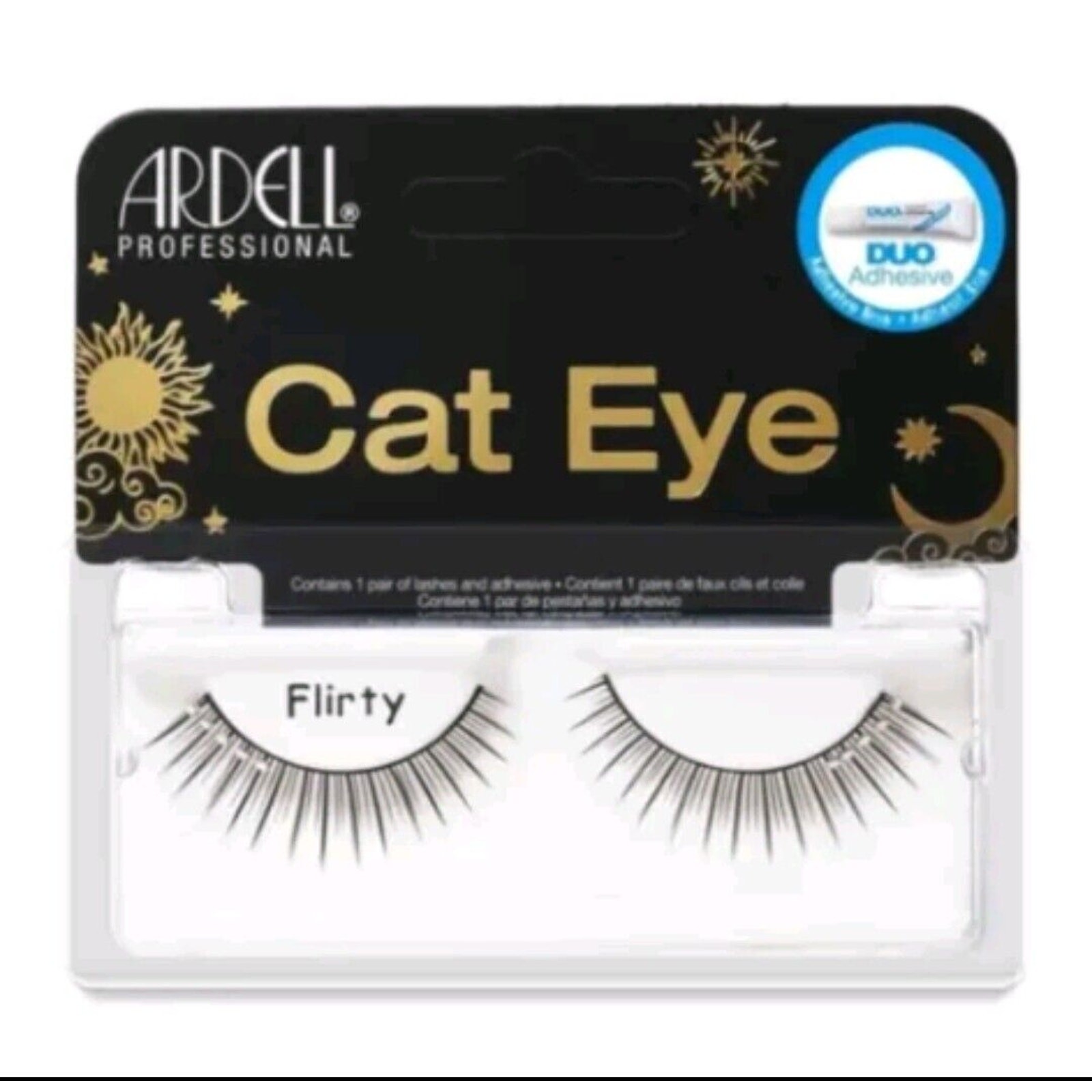 Ardell Professional Cat Eye Flirty Black False Faux Eyelashes