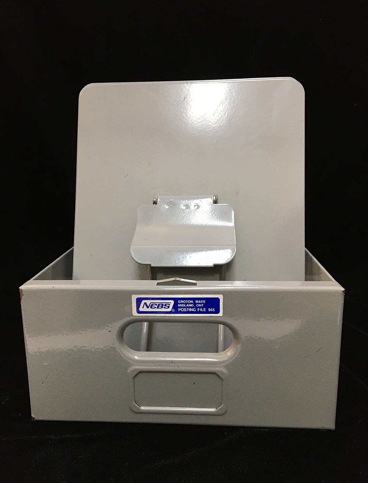 NEBS Metal Drop Side Posting File Tray 945 Grey