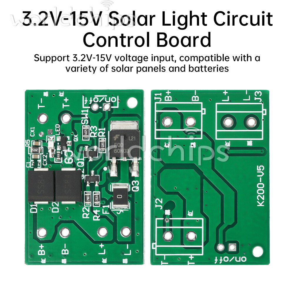 10X 3.2V-15V Solar Light Circuit Control Board Solar Light Controller PCBA Board