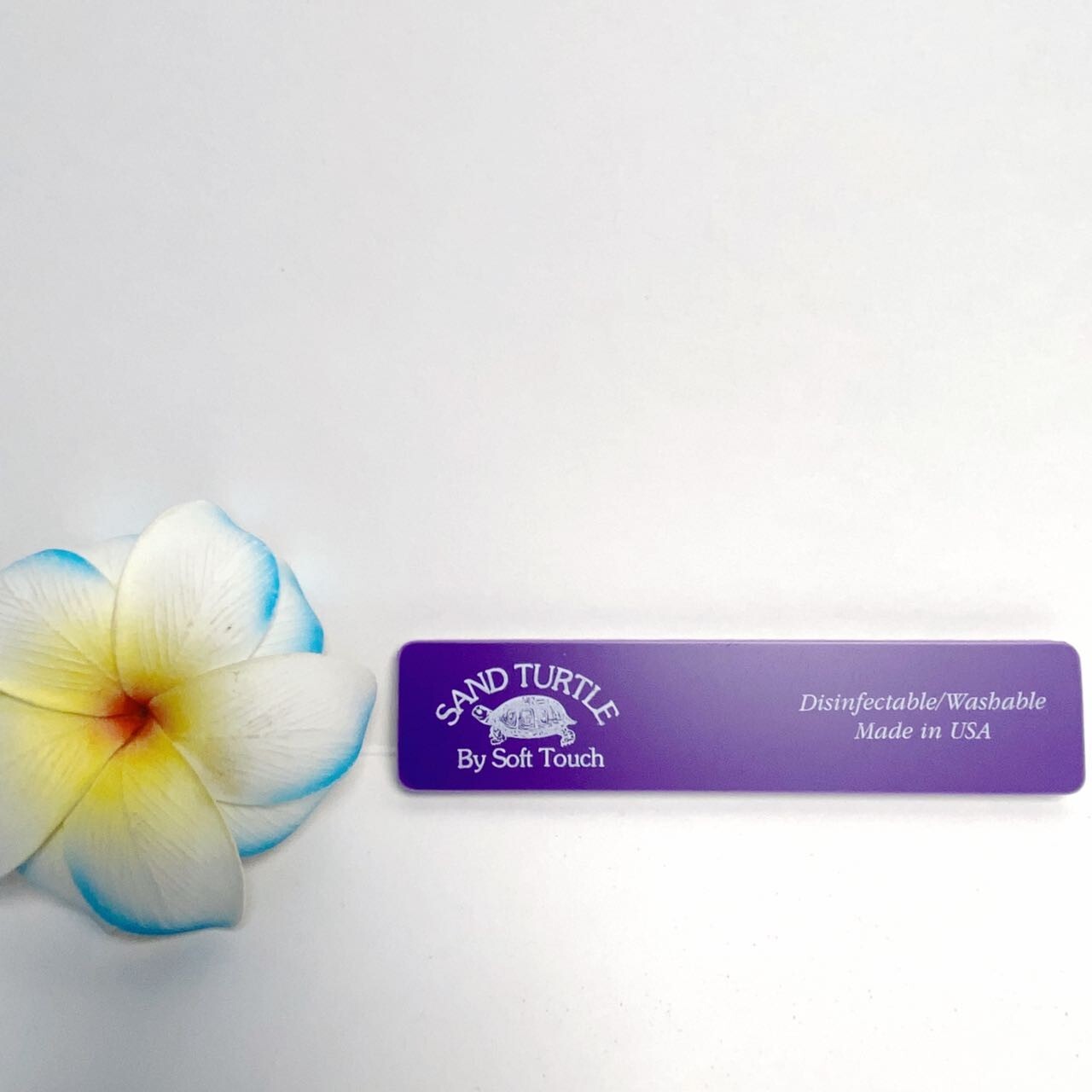 Soft Touch Purple 1/4" X 1 1/8" Sand Turtle Sponge Files Grit 220 x 4 Pcs