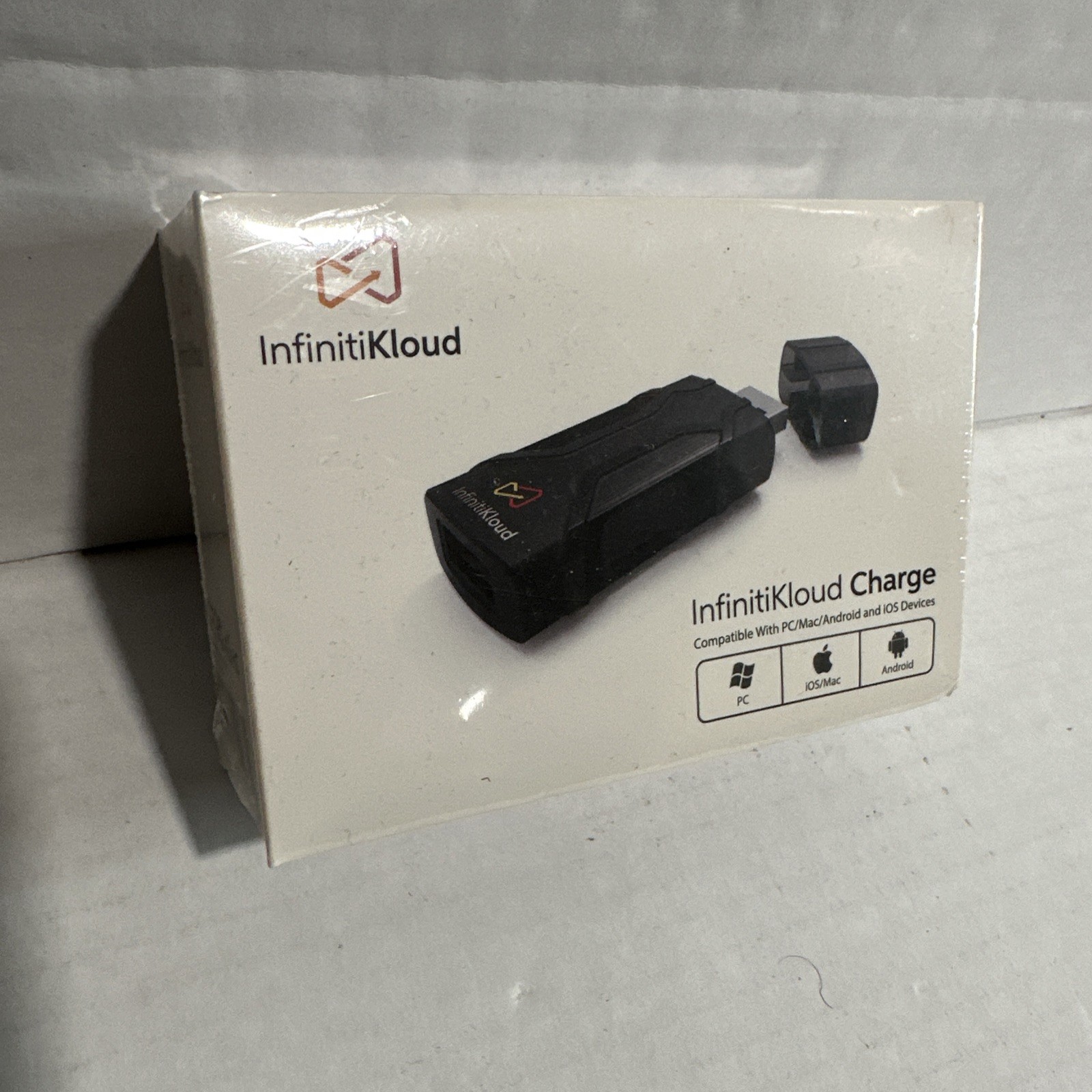 InfinitiKloud Charge USB Drive Compatible with Pc Mac Android IOS Devices
