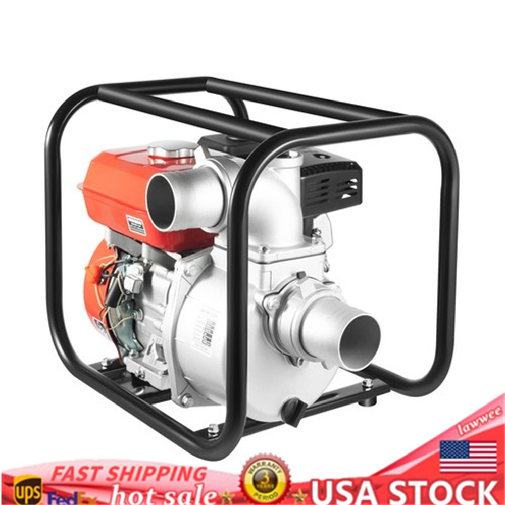 7.5HP Gasoline Engine Water Pump Gas Powered Transfer Pump 3 Inch 4-Stroke
