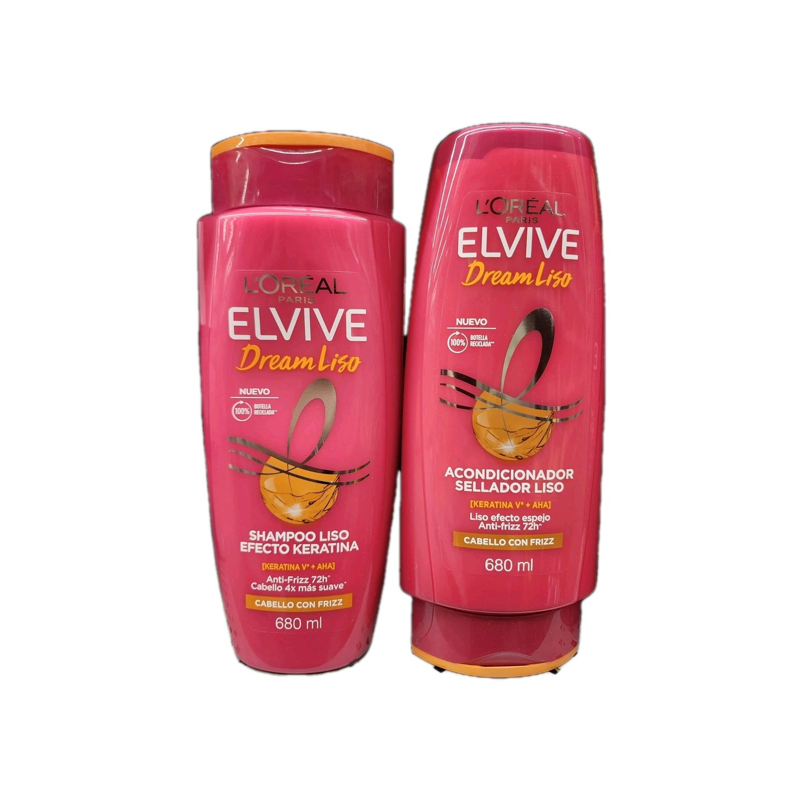 Elvive 2pk Dream Liso Efecto Keratina   Shampoo & conditioner 680 ml ea