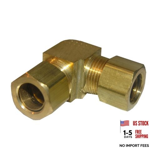 17-6549 1/2-Inch Compression Brass 90-Degree Ell/Elbow 0.5 Inch