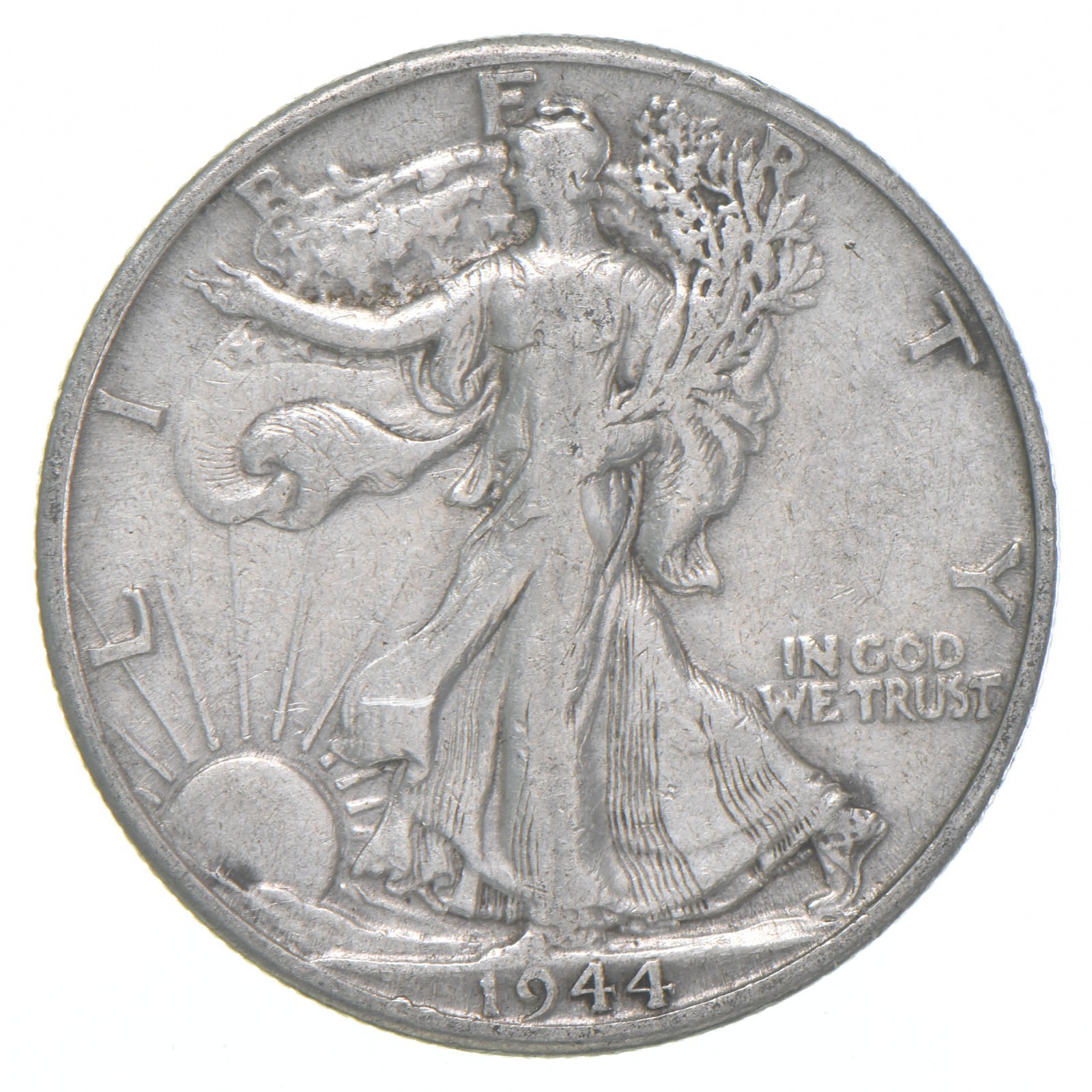 1944-D XF Walking Liberty Half Dollar 90% Silver