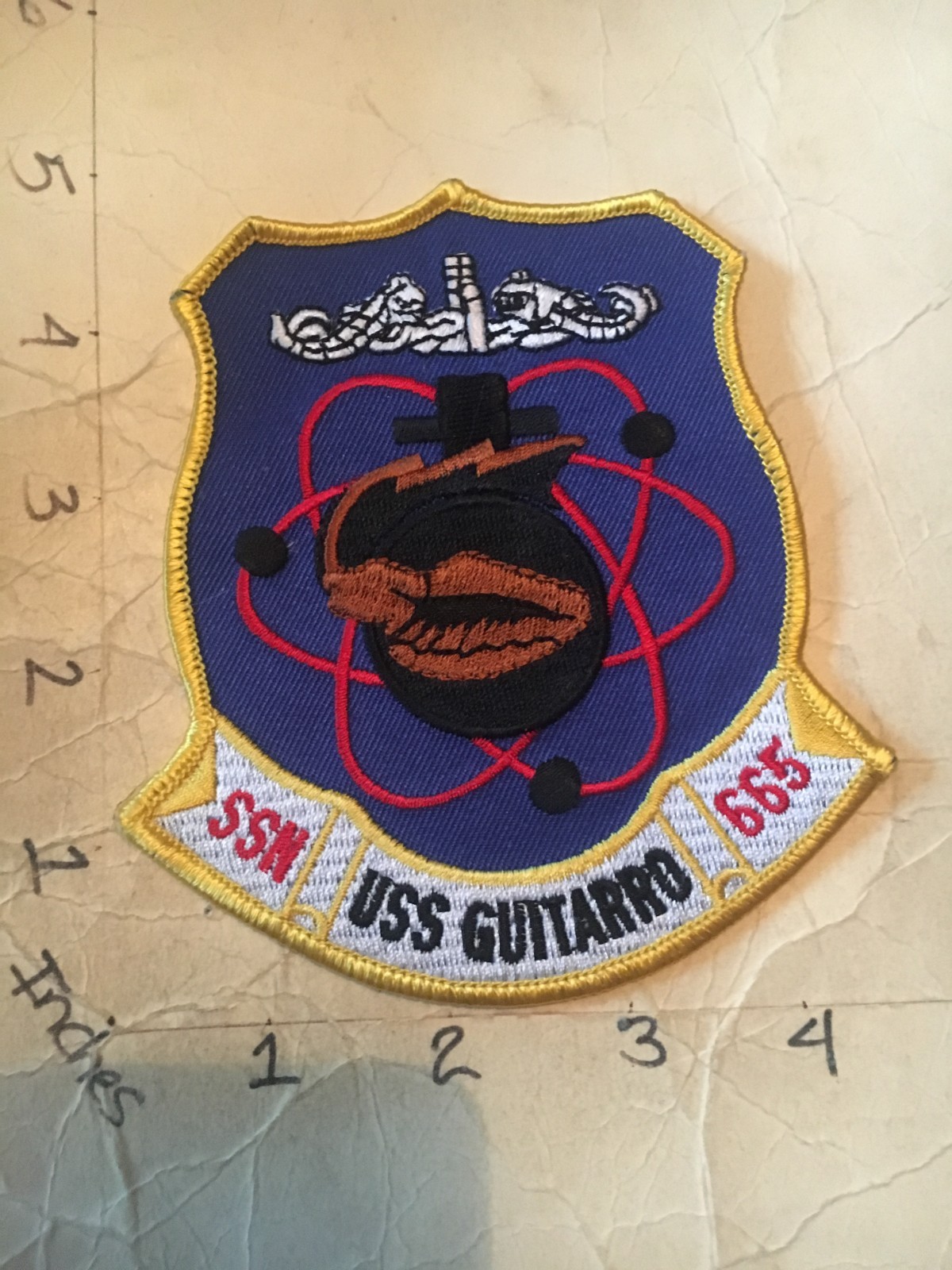 US NAVY USS Guitarro SSN-665 Submarine Patch 8/1/25