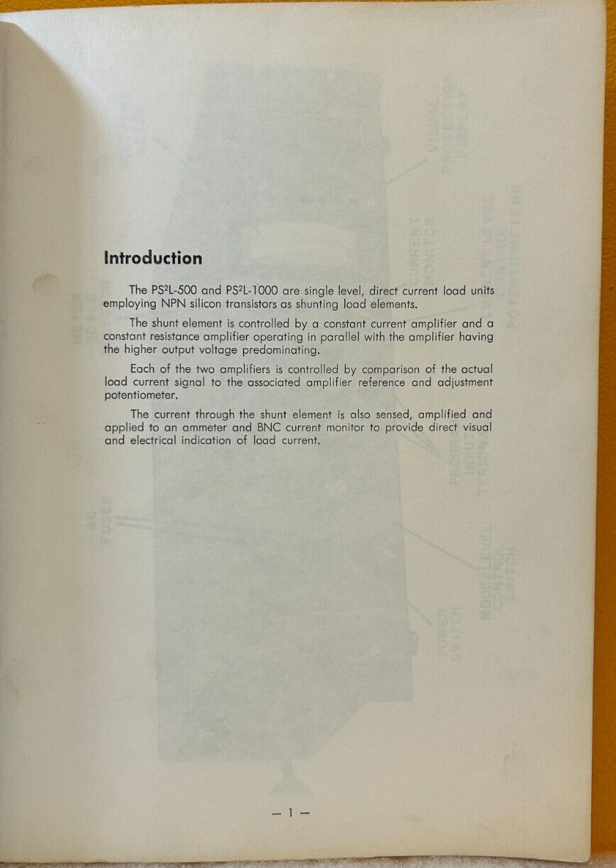Acme Electric Corp A-112901-03 PS2L Prog Solid State Load Troubleshooting Manual