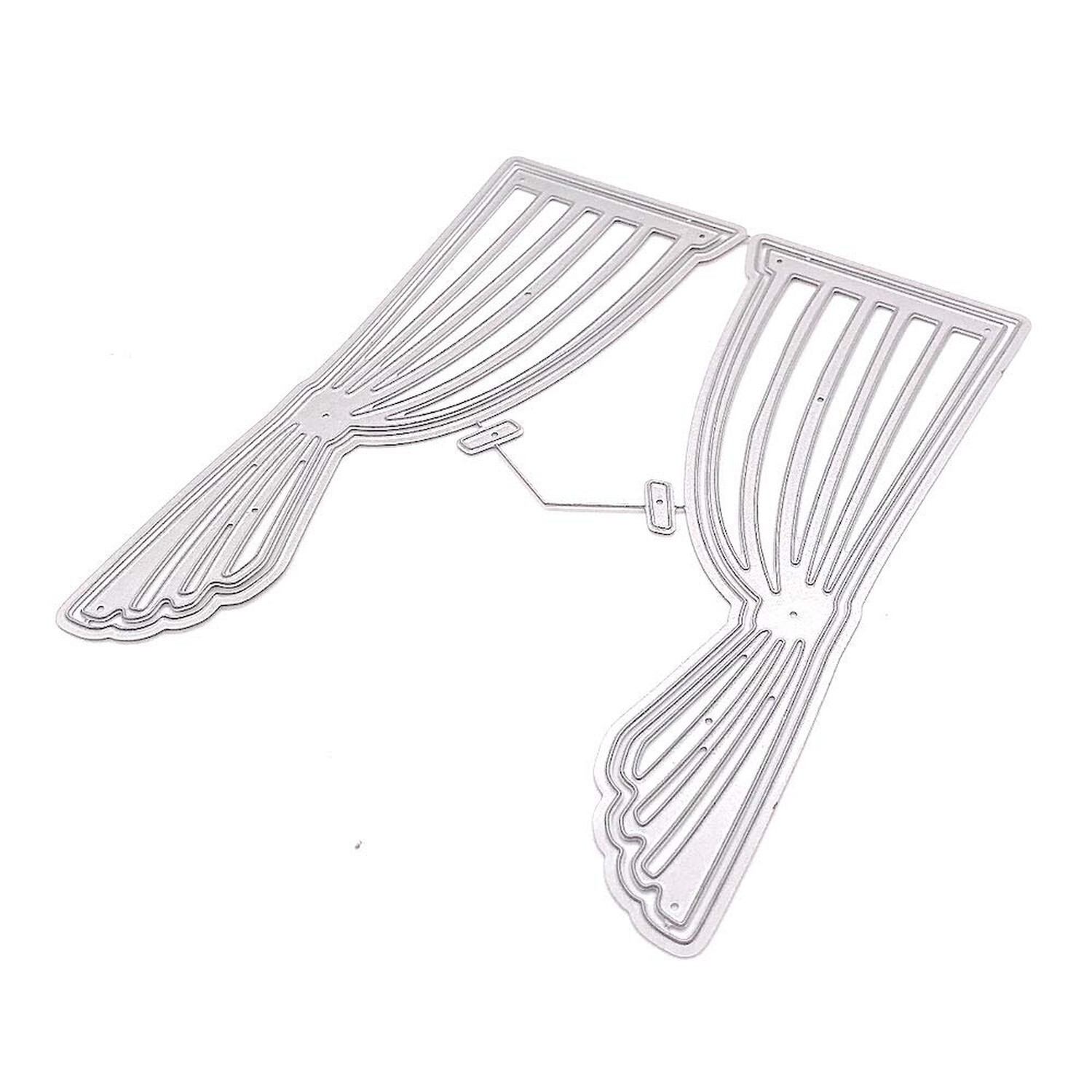KSCRAFT Curtain Metal Cutting Dies Stencils for DIY Scrapbooking/Photo Album ...