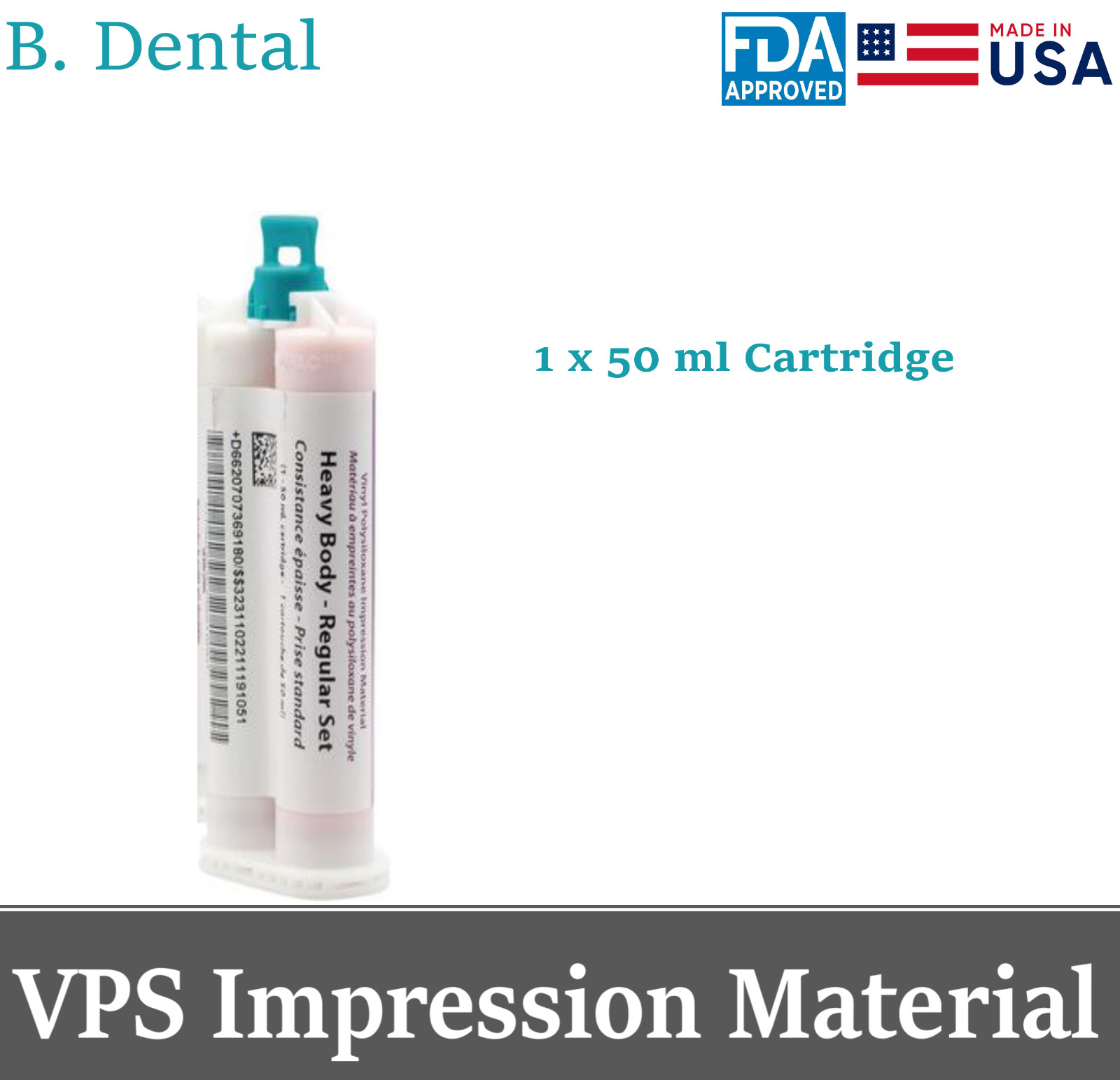 Dental VPS Impression Material Light/Medium Body / Heavy Body - Regular/Fast Set
