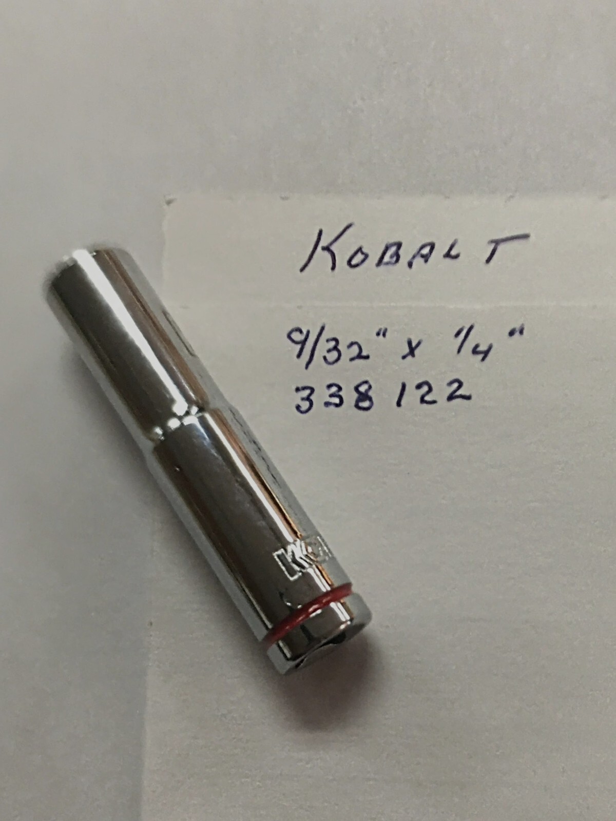 KOBALT    9/32" x 1/4" DR  DEEP SOCKET  6 Point  # 338122 Free USA Shipping