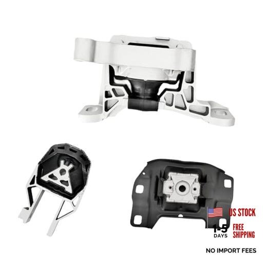 Set of 3 Complete Engine & Transmission Mounts for Escape Escape 2017-2019 1.5L
